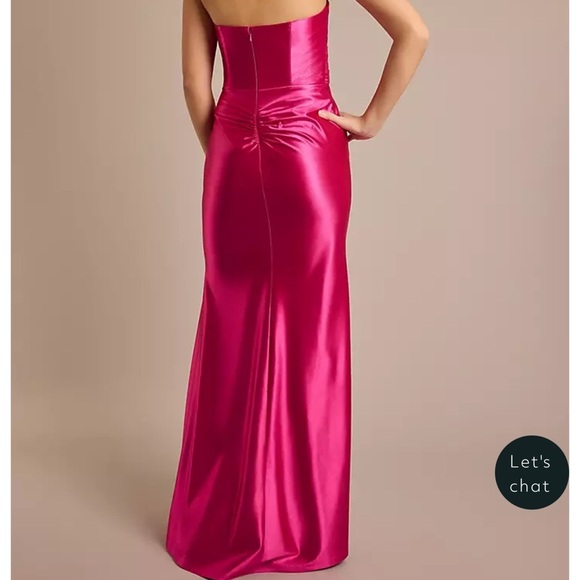David Bridal Fuchsia Prom Dress - Picture 3 of 7
